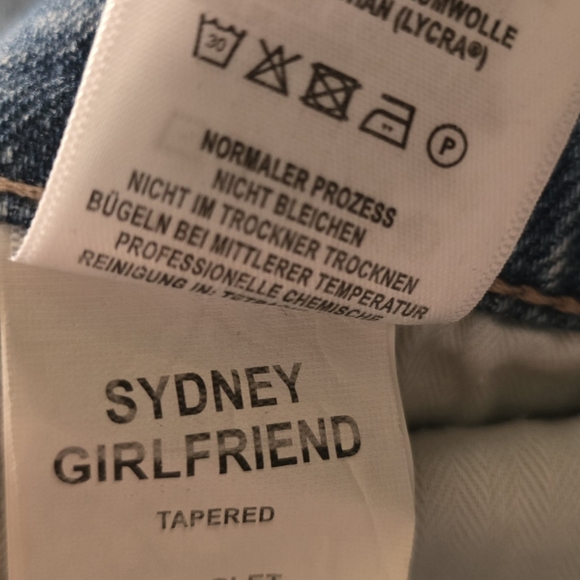 DL1961 Sydney Girlfriend Tapered DL Vintage Premium Denim Women's Jeans 30 Tags - Picture 11 of 12